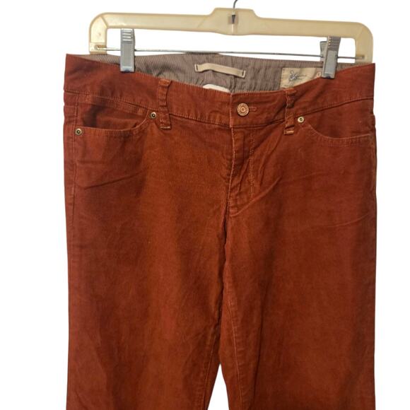 GAP Limited Edition Low Rise Y2K Rust Saffron Ultra Flare Corduroy Pants Sz 4 - Picture 3 of 6